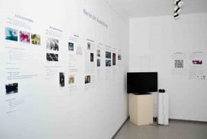 Documentation Space, Gallery GEDOK Karlsruhe, 13.01.-11.02.2018, Exhibition “Why Knot?”, Photo: Reinhard E. Vollmer